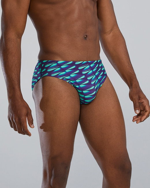 Slip înot TYR Dragonflyte - verde/bleumarin | rezistent clor