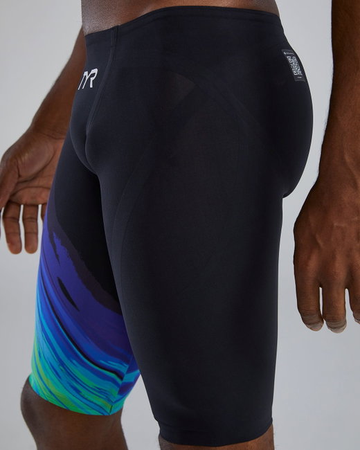 Jammer înot bărbați TYR VENZO Volconyx - lime/bleumarin | compresie