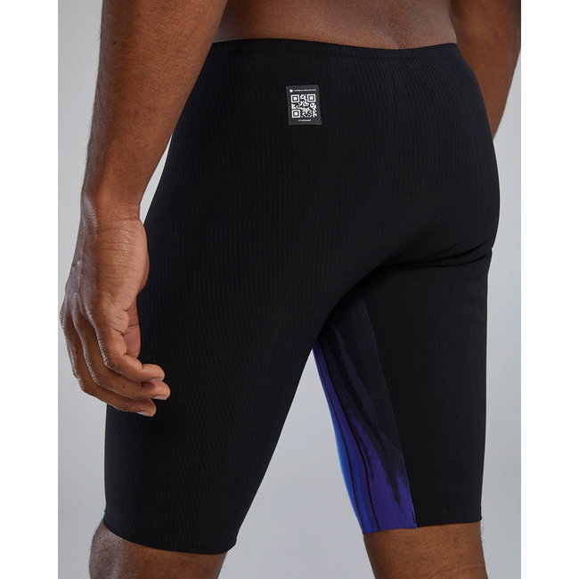 Jammer înot bărbați TYR Shockwave High Waist - lime/bleumarin | tehnologie Kinetic Tape