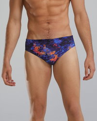 Slip înot bărbați TYR Durafast Elite Brief - mov/portocaliu | rezistent clor 300h+