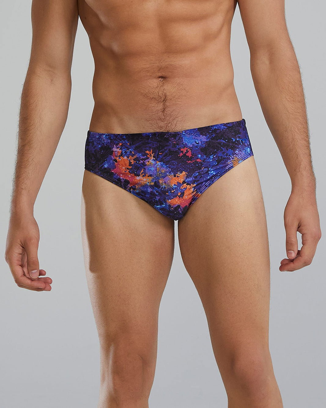 TYR Slip înot bărbați TYR Durafast Elite Brief - mov/portocaliu | rezistent clor 300h+