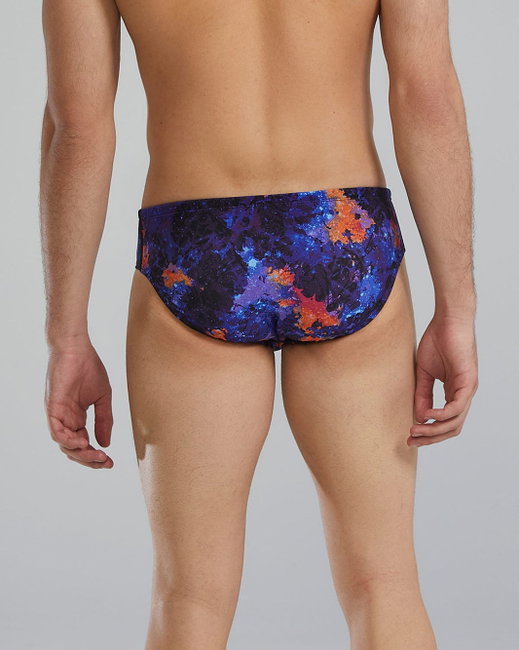 Slip înot bărbați TYR Durafast Elite Brief - mov/portocaliu | rezistent clor 300h+