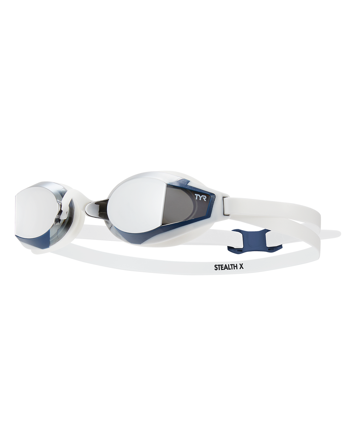 TYR Ochelari înot TYR STEALTH-X Performance - argintiu/alb | competiție