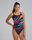 Costum înot întreg femei TYR Cutoutfit Magmata - auriu rainbow | Durafast Elite