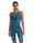 Costum înot întreg femei TYR Thresher Open Back - albastru/verde