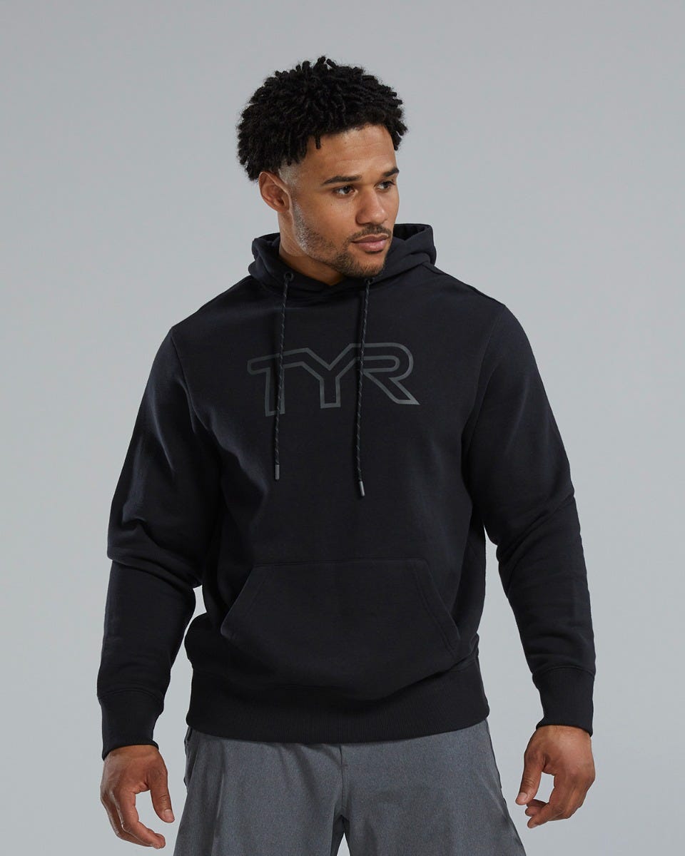 TYR Hanorac unisex TYR Ultrasoft Big Logo Tech Hoodie - negru | confortabil