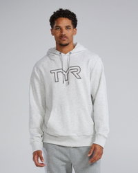 Hanorac unisex TYR Ultrasoft Big Logo Tech Hoodie - gri Ash Heather | confortabil