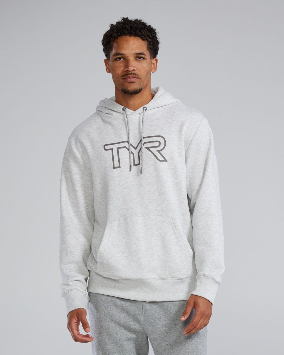 TYR Hanorac unisex TYR Ultrasoft Big Logo Tech Hoodie - gri Ash Heather | confortabil
