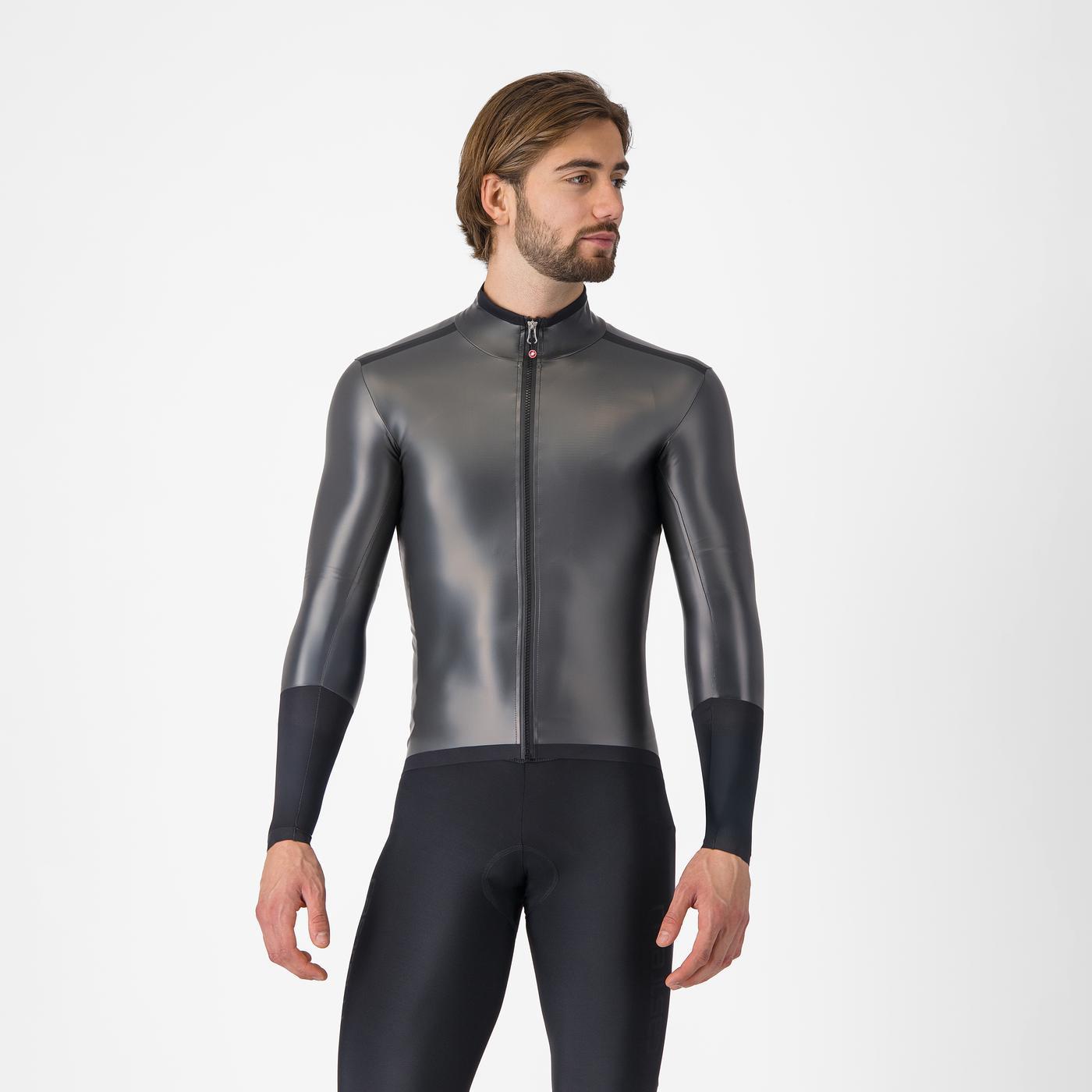 Castelli Jachetă ciclism Castelli Gabba R - negru | Protecție ploaie
