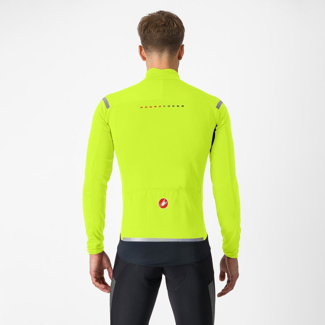 Jachetă ciclism Castelli Perfetto RoS 2 - galben fluo/argintiu reflex | GORE-TEX