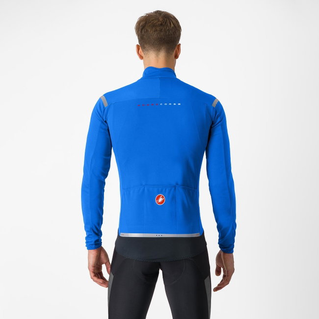 Jachetă ciclism Castelli Perfetto RoS 2 - albastru electric/argintiu reflex | GORE-TEX