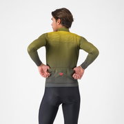Tricou ciclism Castelli Apice Thermal - salvie/albastru | confort termic