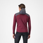 Hanorac casual Castelli UNLTD Roam Hoodie - vișiniu/gri | Confort termic