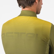 Tricou ciclism Castelli Apice Thermal - salvie/albastru | confort termic