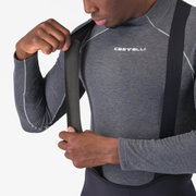 Pantaloni ciclism Castelli Polare 4 cu bretele | -5°C până la 5°C - negri
