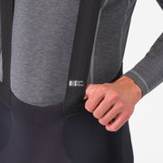 Pantaloni lungi cu bretele Castelli Sorpasso RoS - negru/roșu | protecție maximă
