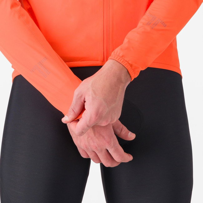 Jachetă ciclism Castelli Emergency 3 - portocaliu briliant | impermeabilă