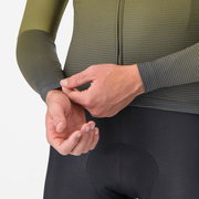 Tricou ciclism Castelli Apice Thermal - salvie/albastru | confort termic