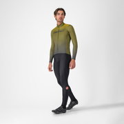Tricou ciclism Castelli Apice Thermal - salvie/albastru | confort termic