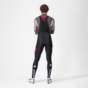 Pantaloni lungi cu bretele Castelli Sorpasso RoS - negru/roșu | protecție maximă