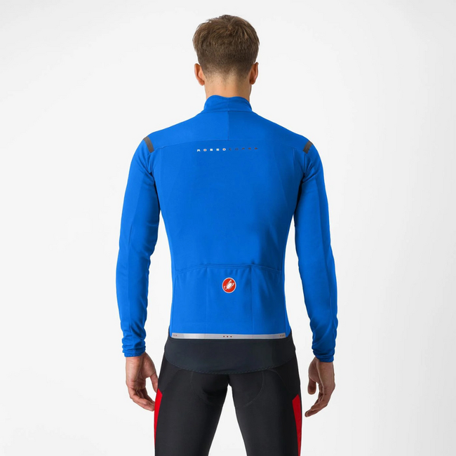 Jachetă ciclism Castelli Perfetto RoS 2 - azzurro italia/argintiu reflex | GORE-TEX