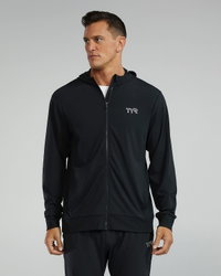 Hanorac TYR Tech Full Zip Hoodie - negru | echipament tehnic premium