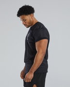 Tricou tehnic TYR Airtec Big Logo Tee - negru | respirabil