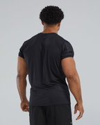 Tricou tehnic TYR Airtec Big Logo Tee - negru | respirabil