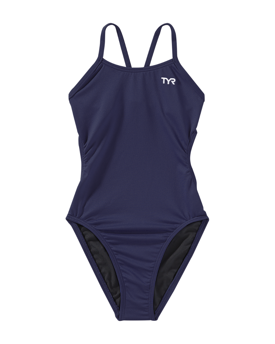 TYR Costum înot TYR SOLID Durafast Elite Cutoutfit - rezistent clor - navy