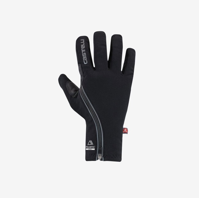 Mănuși ciclism lungi Castelli Espresso 2 | iarnă 3-10°C - BLACK