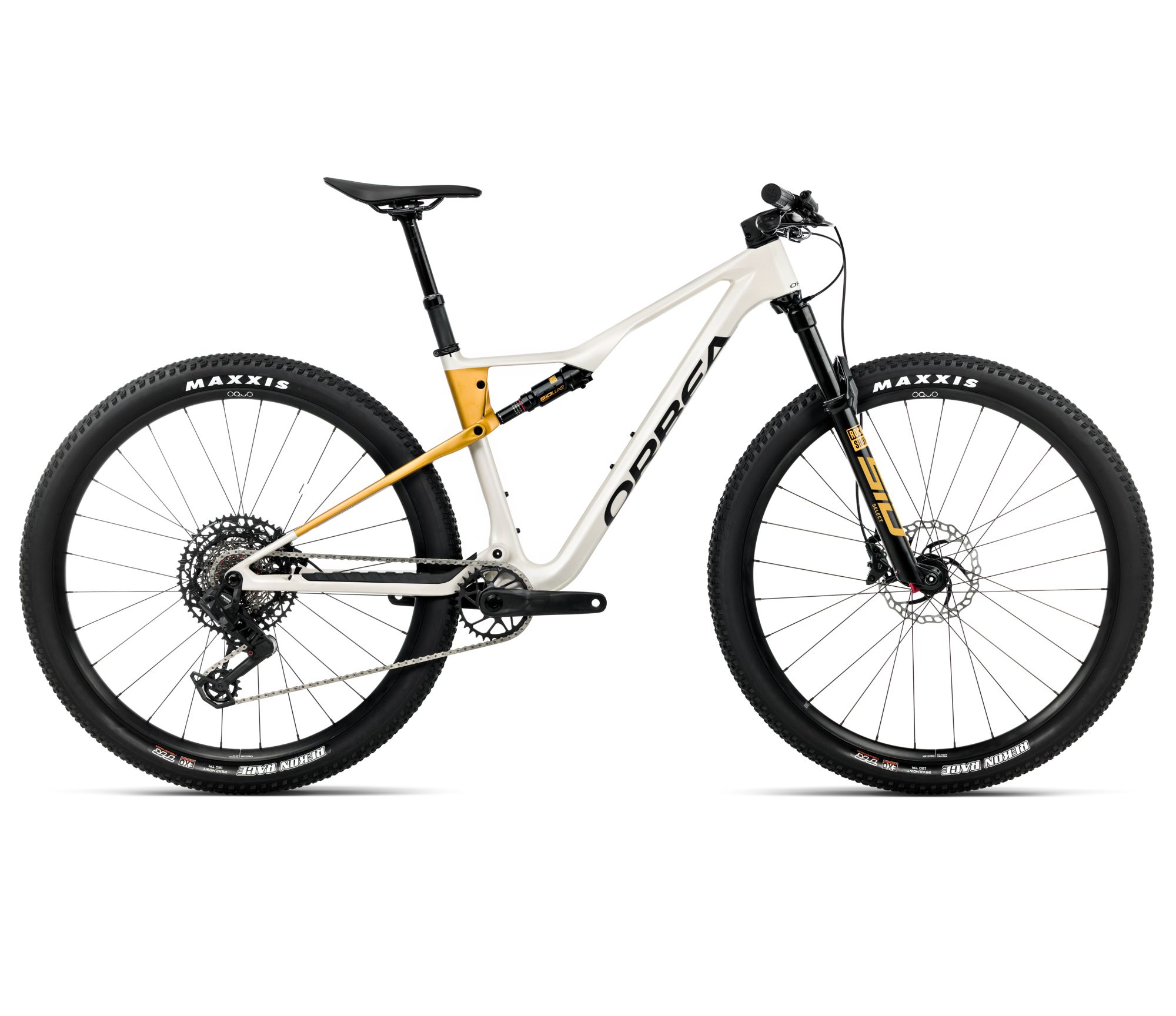 Orbea Orbea OIZ M21 (2026) - bicicletă MTB XC full suspension - Ivory White (Gloss)  |  Bumblebee Yellow (Matt)