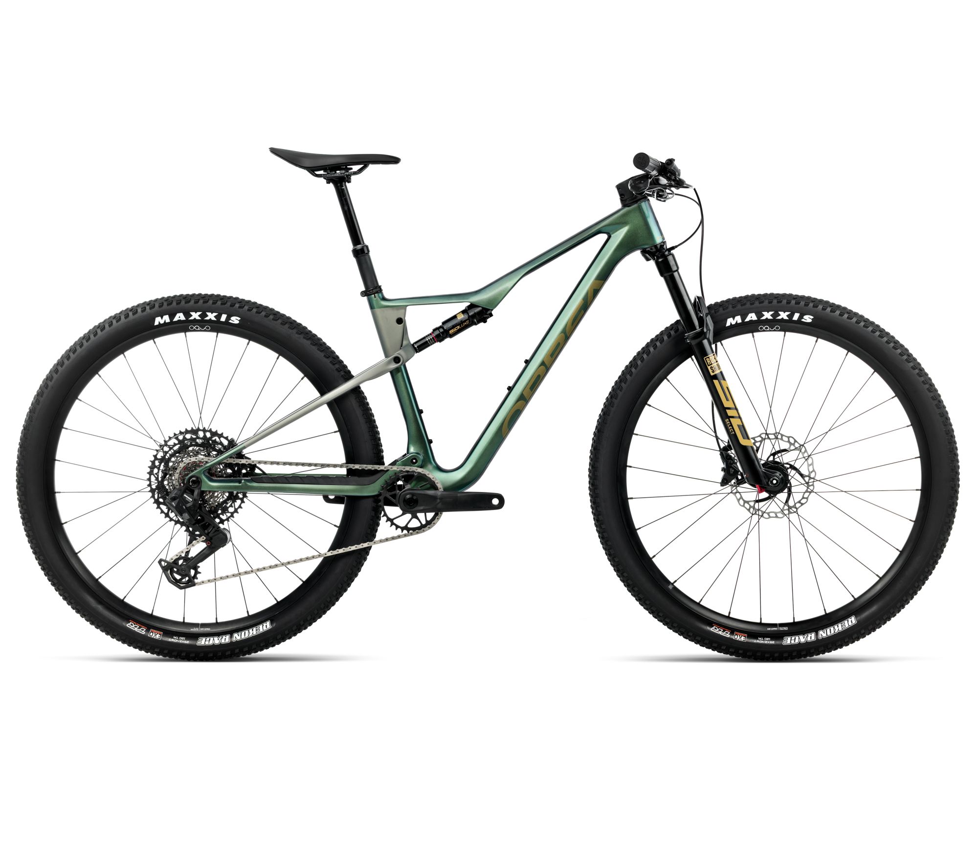 Orbea Orbea OIZ M21 (2026) - bicicletă MTB XC full suspension - Seaweed Carbon View (Gloss)  |  Spaceship Green (Matt)