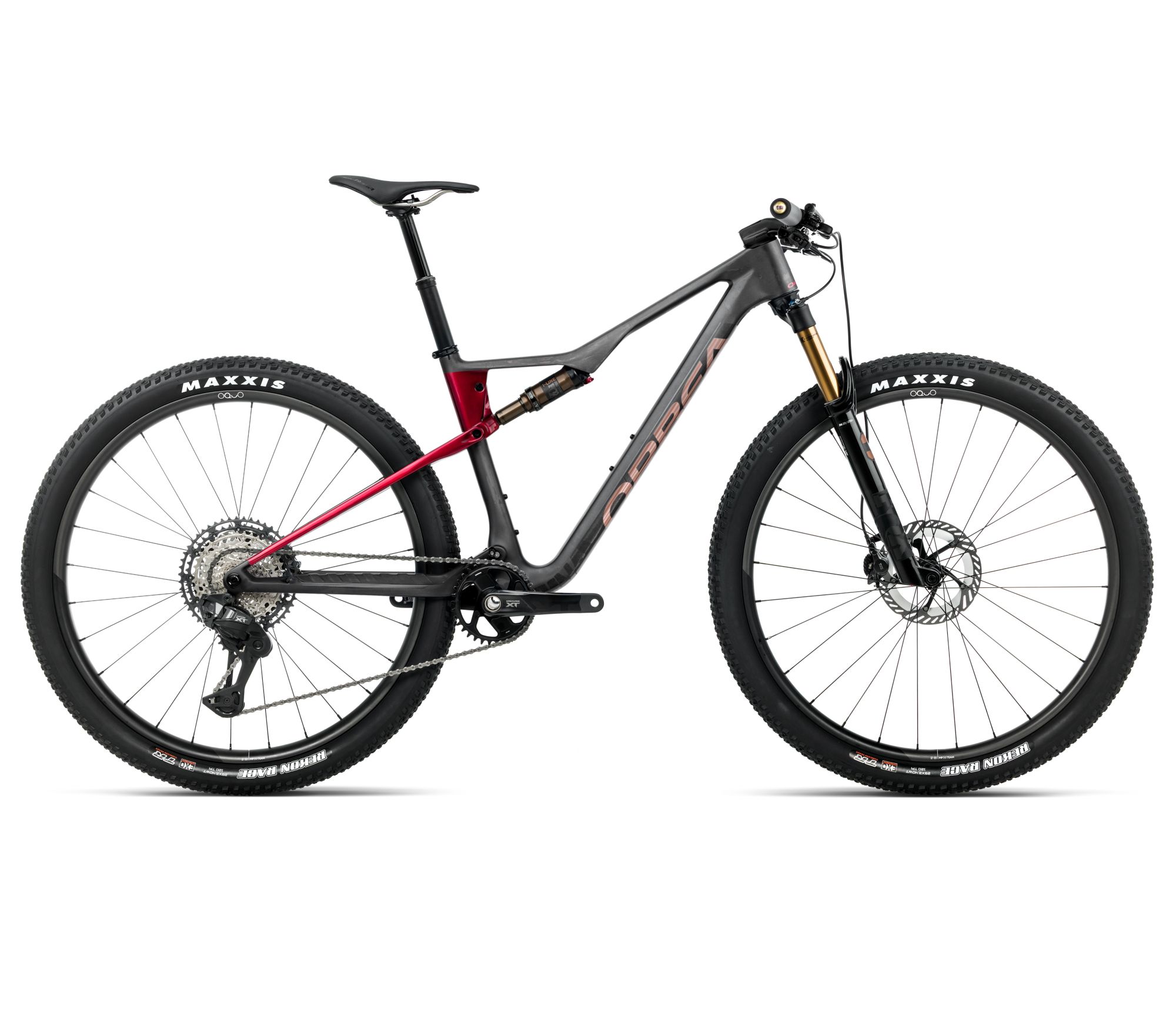 Orbea Orbea OIZ M-PRO (2026) - bicicletă MTB XC full suspension - Diamond Carbon View (Matt)  |  Cherry Red (Gloss)