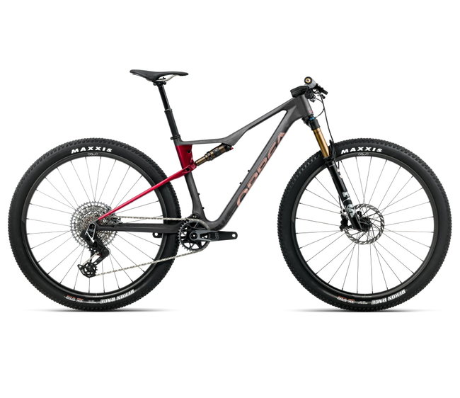 Orbea OIZ M-TEAM AXS (2026) - bicicletă MTB XC full suspension - Diamond Carbon View (Matt) | Cherry Red (Gloss)