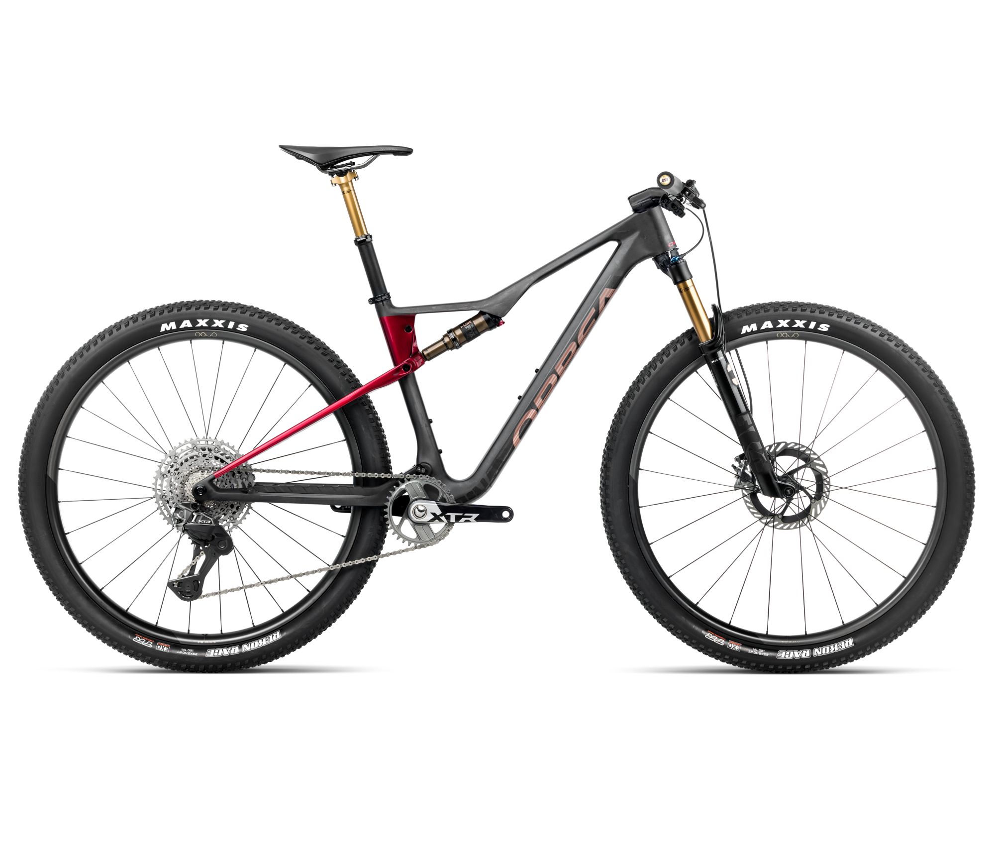 Orbea Orbea OIZ M-TEAM FACTORY (2026) - bicicletă MTB XC full suspension - Diamond Carbon View (Matt)  |  Cherry Red (Gloss)