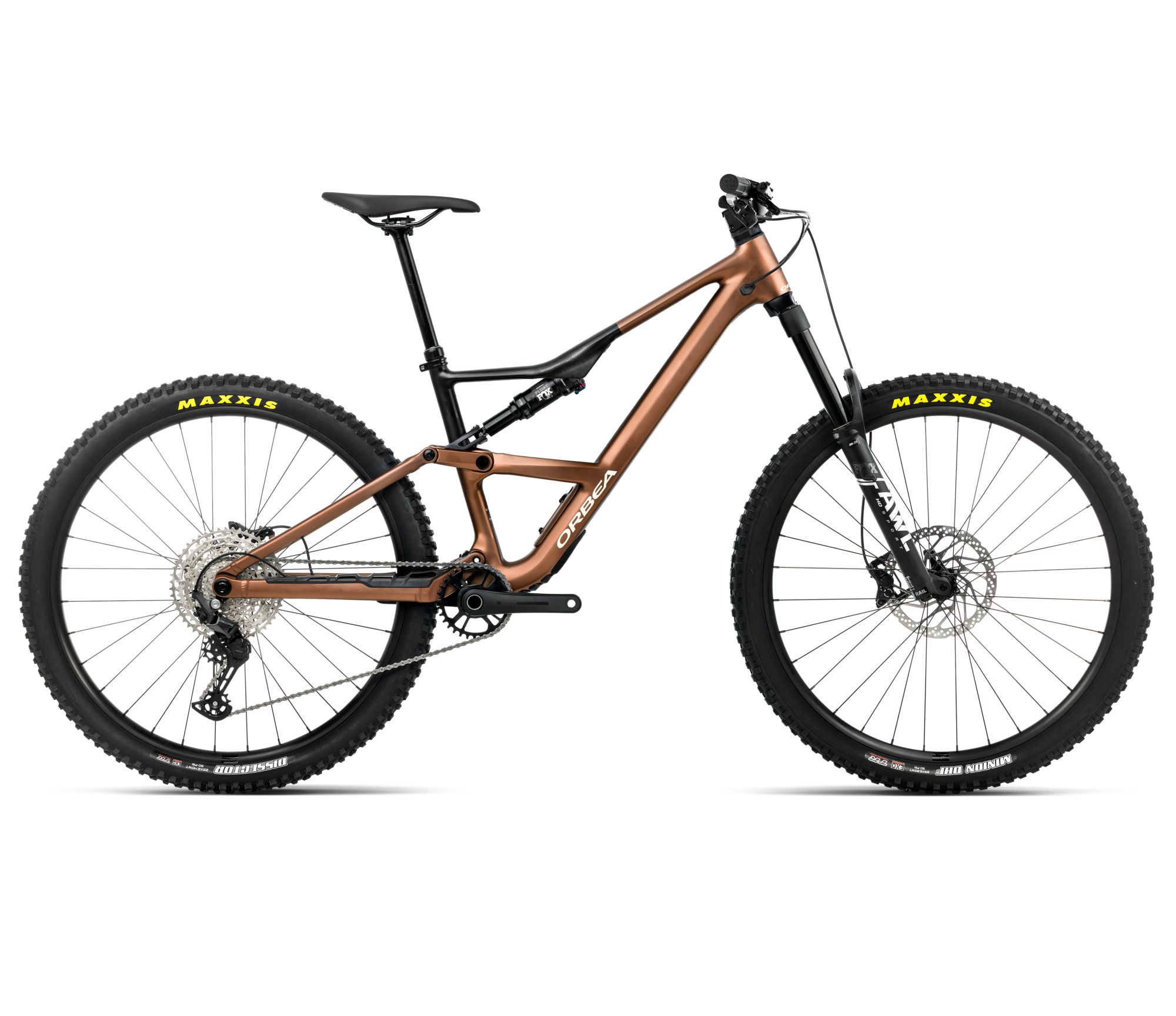 parchet vinil Orbea OCCAM LT H30 (2026) - bicicletă MTB All Mountain full suspension - Metallic Cinnamon (Matt)  |  Black (Gloss)