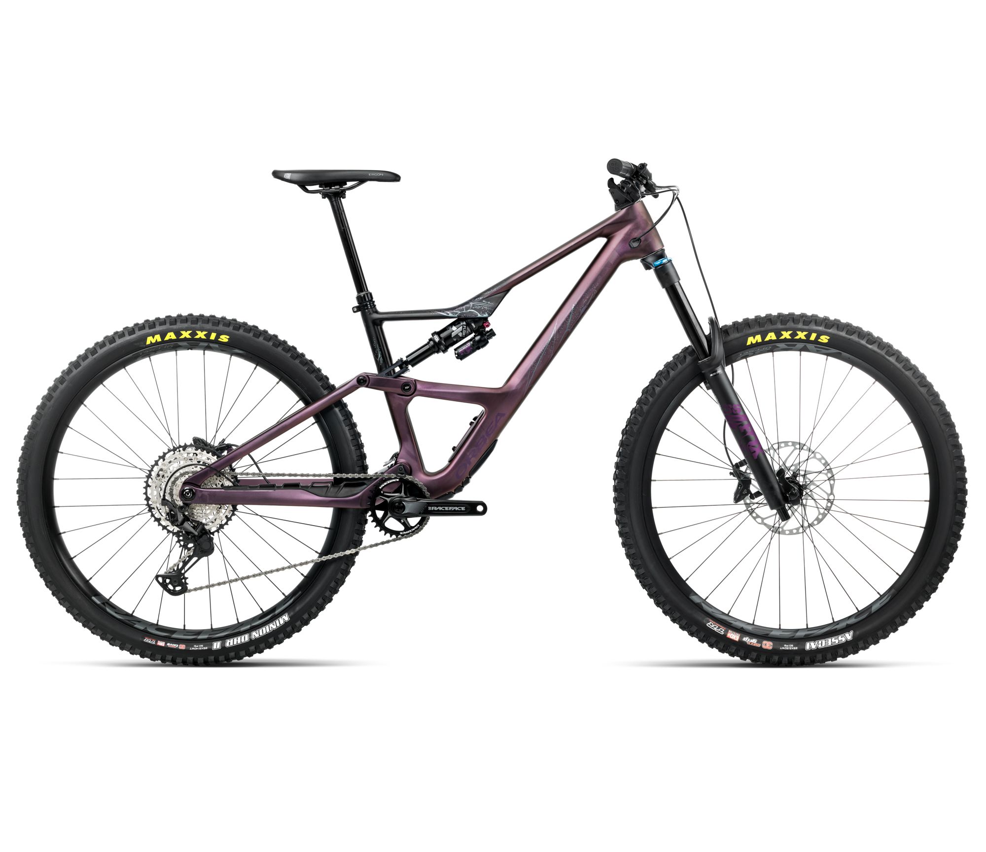 parchet vinil Orbea OCCAM LT M30 (2026) - bicicletă MTB All Mountain full suspension - Sunset Carbon View  |  Black (Matt)