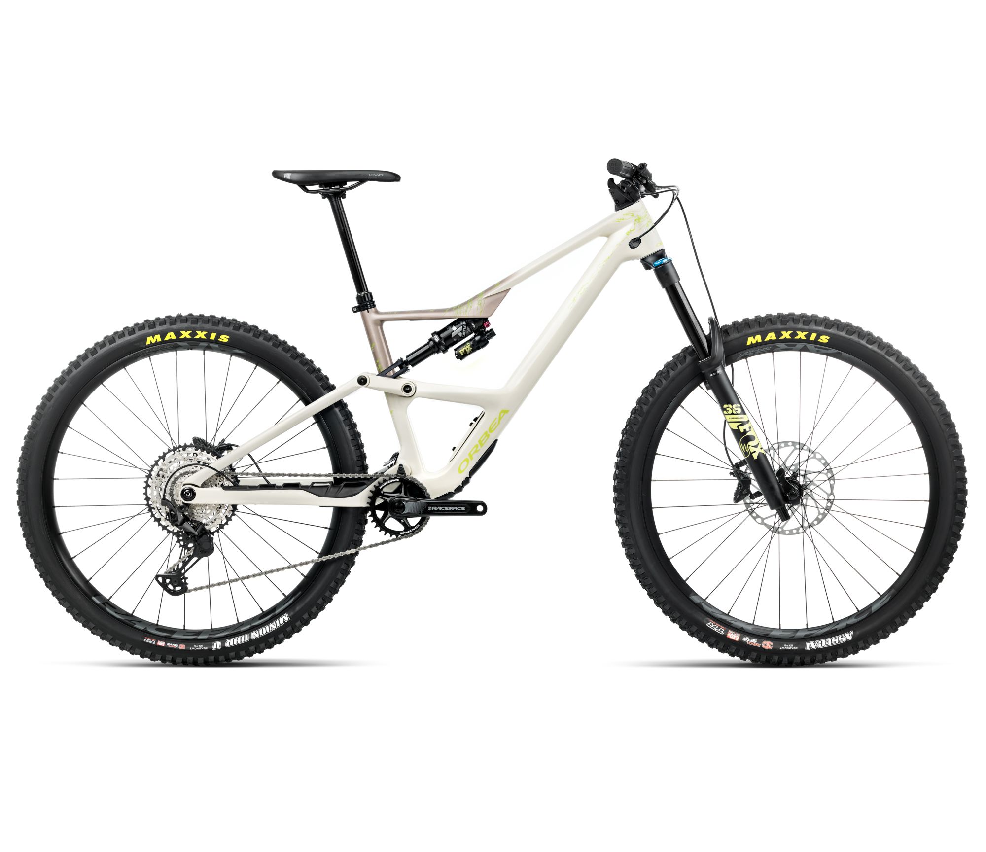 parchet vinil Orbea OCCAM LT M30 (2026) - bicicletă MTB All Mountain full suspension - Ivory White  |  Nickel (Gloss)