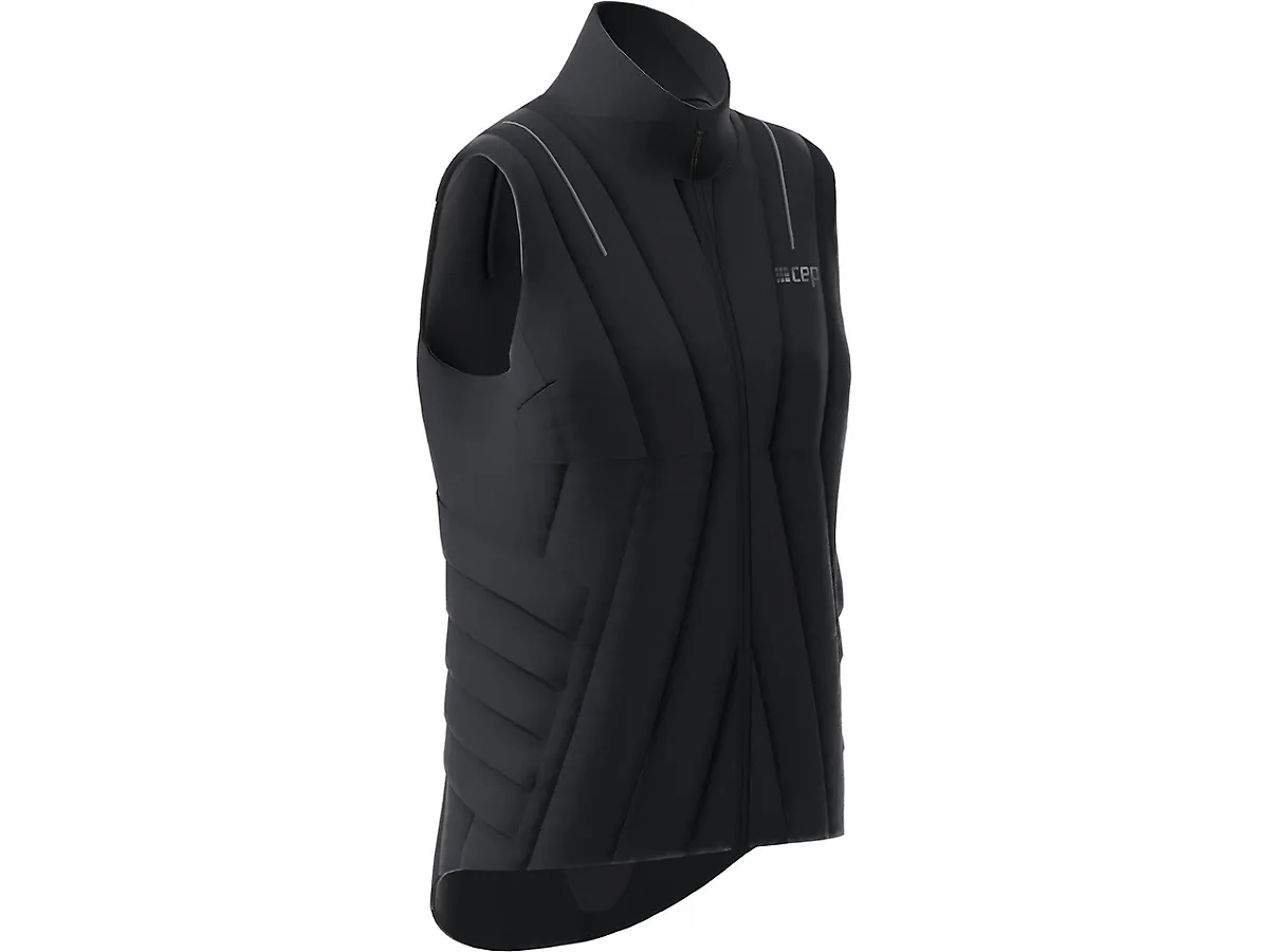 Activewear Vestă alergare iarnă CEP Winter Run Vest W | protecție vânt, rezistentă apă - black