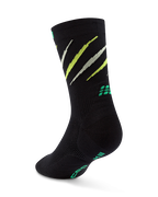 Sosete compresie medii alergare CEP Core Run Edition Claws - negru/verde