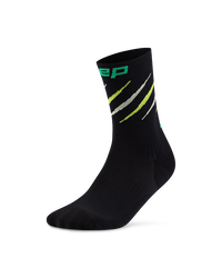 Sosete compresie medii alergare CEP Core Run Edition Claws - negru/verde