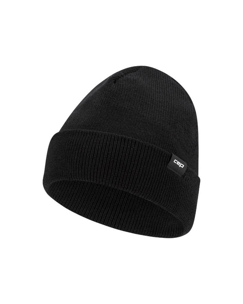 Sporting Goods Căciulă alergare termală CEP Core Run Thermal Beanie | protecție vânt - black