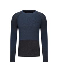 Bluză tehnică CEP Ski Merino Base Layer mânecă lungă | lână merino - black