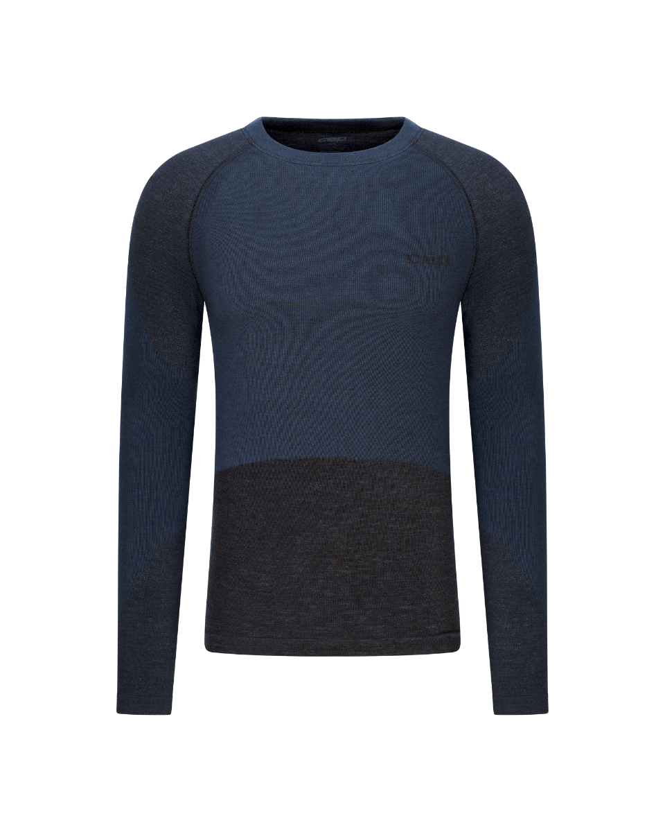 Bicycle Activewear Bluză tehnică CEP Ski Merino Base Layer mânecă lungă | lână merino - black