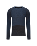 Bluză tehnică CEP Ski Merino Base Layer mânecă lungă | lână merino - black