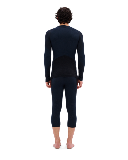 Bluză tehnică CEP Ski Merino Base Layer mânecă lungă | lână merino - black