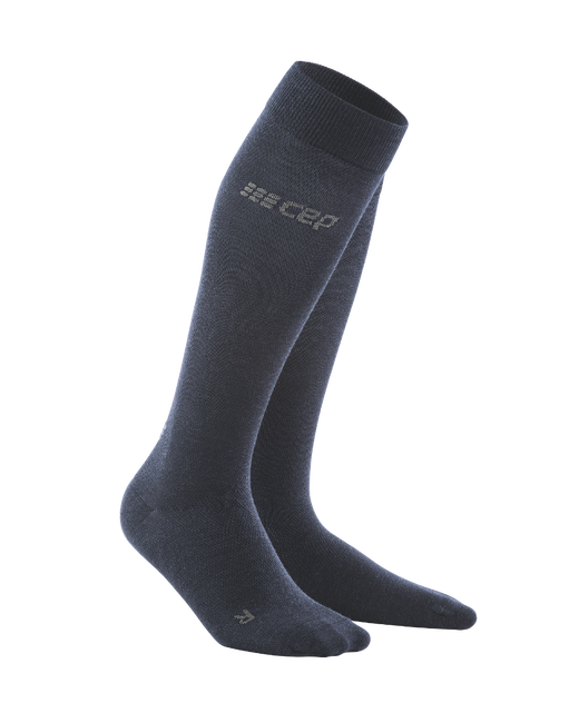 Șosete Compresie Înalte CEP Alllday Recovery Socks - albastru închis | Recuperare Rapidă