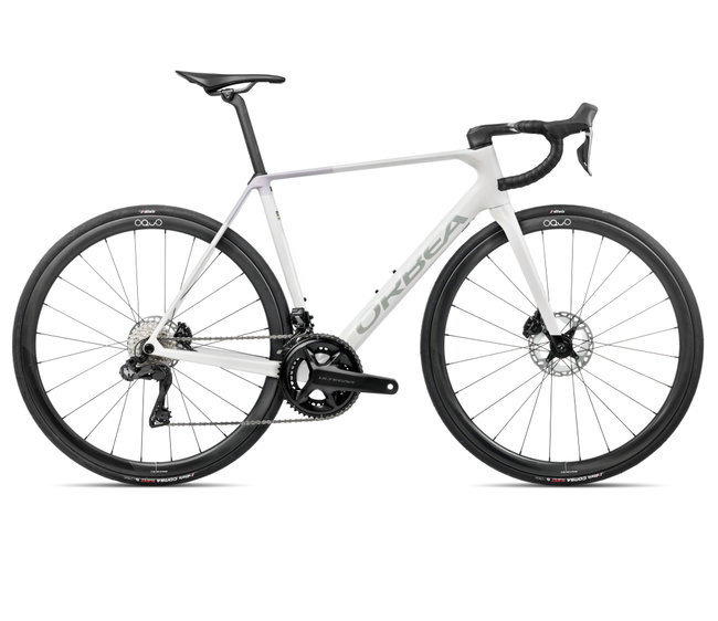 Orbea ORCA M20iTEAM (2026) - bicicletă șosea race - Iris White (Gloss) | Lilac (Matt)