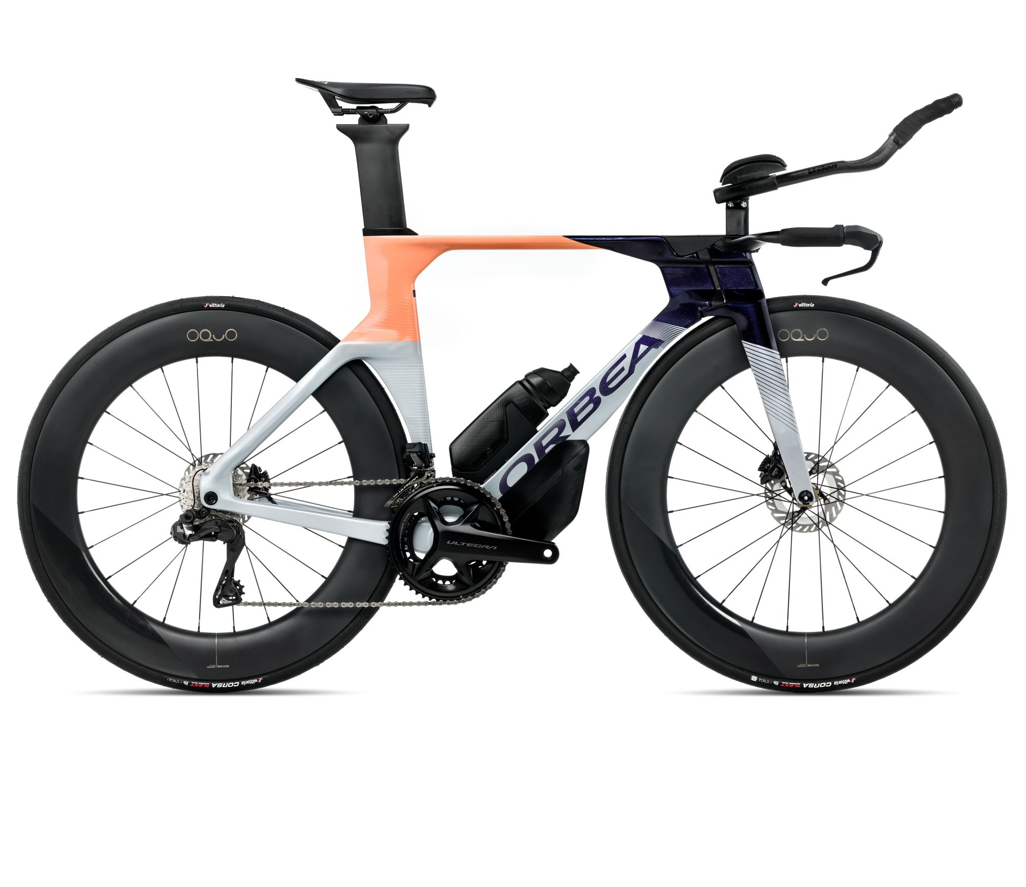 Orbea Orbea ORDU M20iLTD (2026) - bicicletă șosea triatlon - Halo Silver  |  Tanzanite  |  Orange Cloud (Gloss)