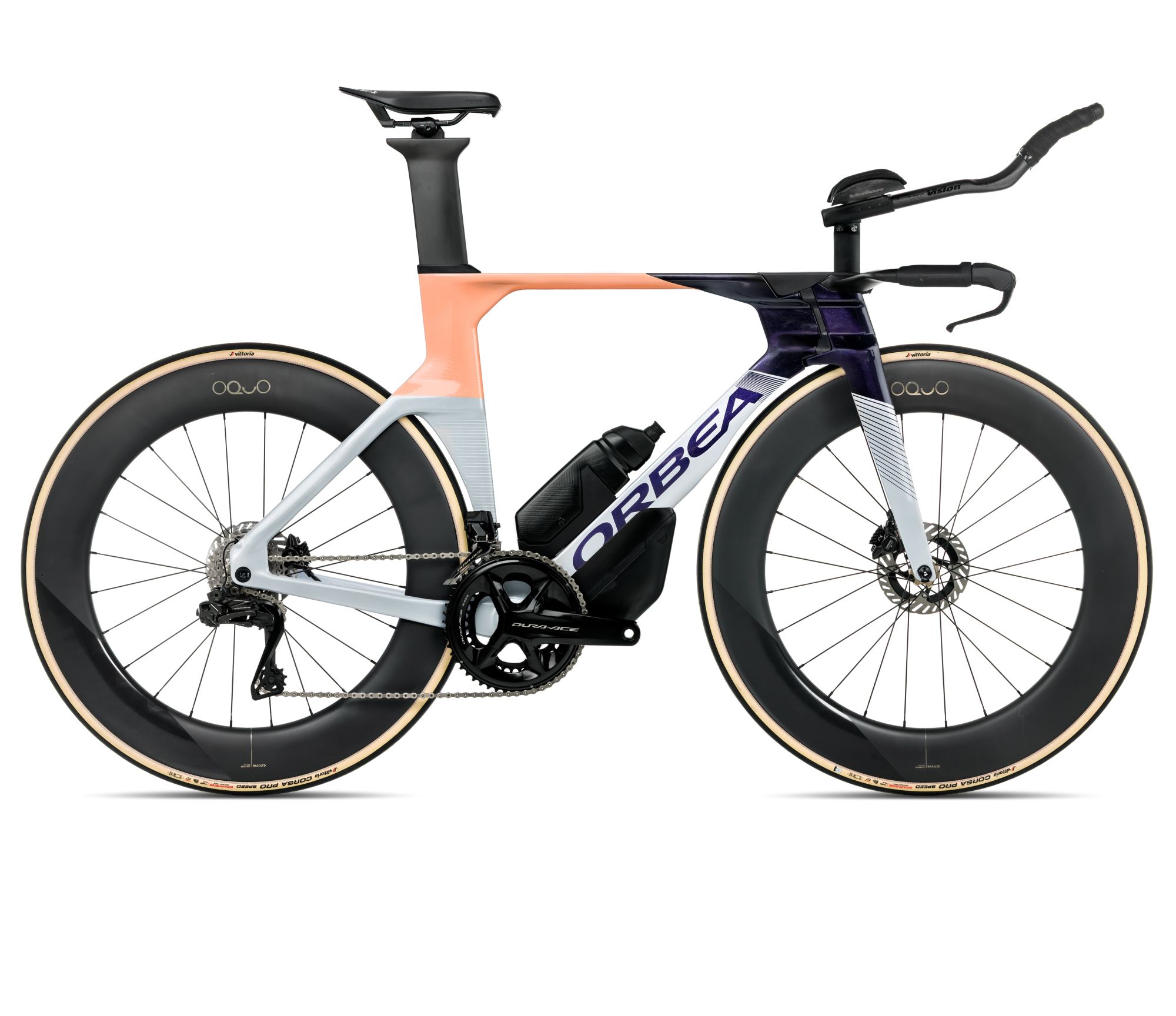 Orbea Orbea ORDU M10iLTD (2026) - bicicletă șosea triatlon - Halo Silver  |  Tanzanite  |  Orange Cloud (Gloss)
